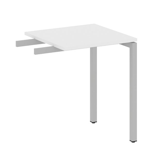 Metal System Quattro Приставной элемент на П-образном м/к 40БП.ПР-1 Белый/Серый металл 600*600*750 - Вид 1