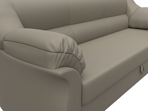 Диван прямой Карнелла Экокожа бежевый - Вид 4