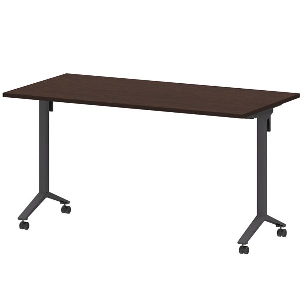 Стол мобильный складной МБ22-140.70 Дуб венге/Антрацит 1400x700x750 Моби - Вид 1