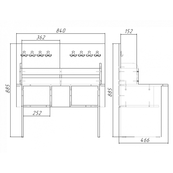 Уголок Уголок мастера, бук - Вид 2