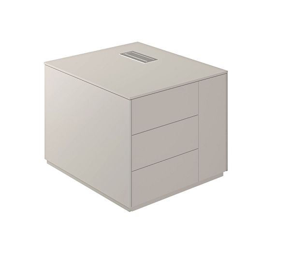 Тумба опорная Atlas 800x900x630 GS, фасады GS, правая - Вид 1