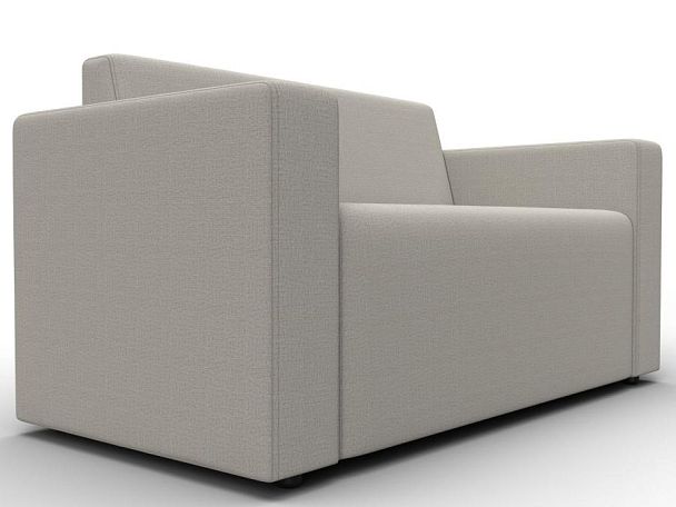 Диван прямой Лига-093 Рогожка бежевый - Вид 3