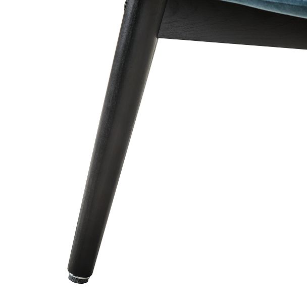 Кресло Хайбэк синий/венге - Вид 8