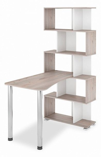 Стол компьютерный Домино нельсон СЛ-5СТ-2 Белый/Нельсон - Вид 1