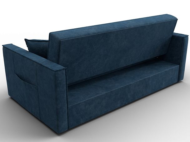 Диван прямой Лига-104 (160) Велюр синий - Вид 5