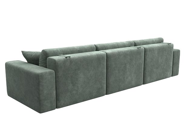 Диван прямой Лига-036 НПБ Классик Лонг Велюр зеленый - Вид 6