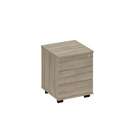 Тумба выкатная 3-х ящичная с центральным замком Space+ А1 212 ВЛ вяз либерти - Фото предпросмотра