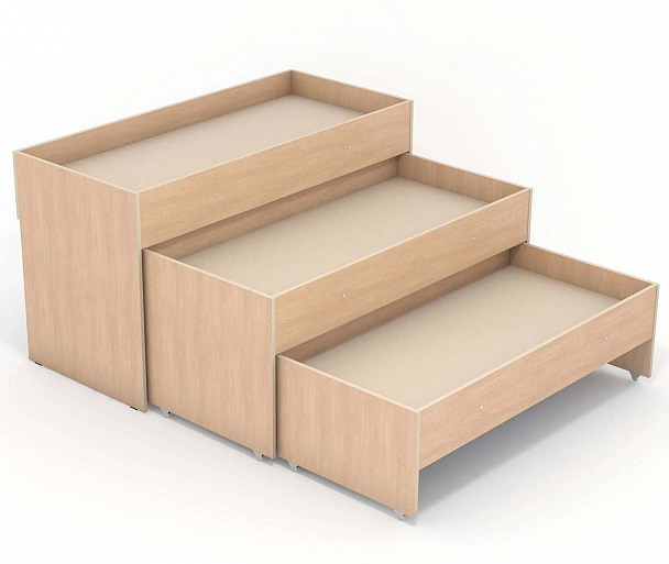 Кровать 3-х ярусная выдвижная "715" - Вид 5