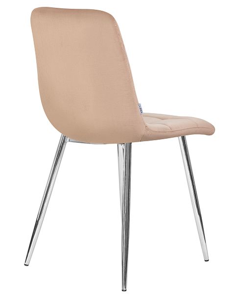 Стул обеденный DOBRIN ALEX (хром ножки, мокко велюр (V108-104), ) - Вид 4