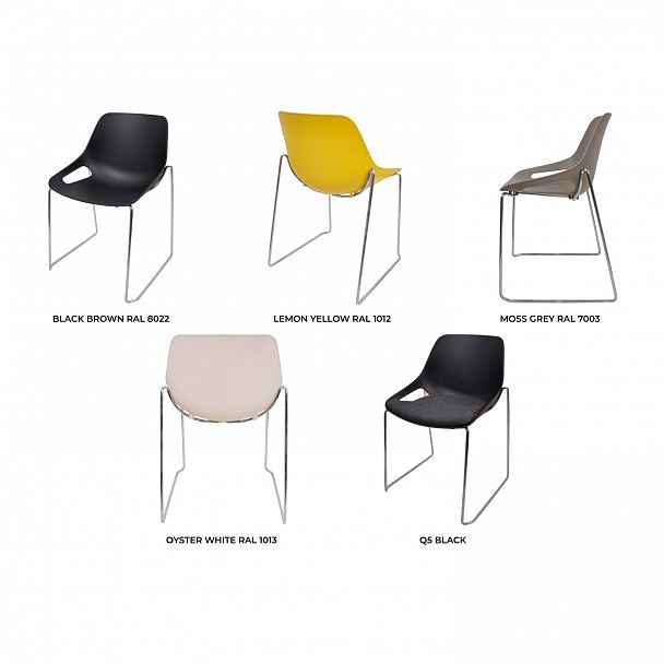 Стул Q5 (пруток), черный, стопируемый - Вид 6