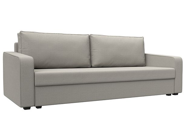 Диван прямой Лига-009 Рогожка бежевый - Вид 1