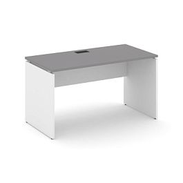 Стайл Проджект Стол письменный SN-D.SP-013 Серый Пепел/Белый/Черный Заглушка 1380*700*750 - Фото предпросмотра