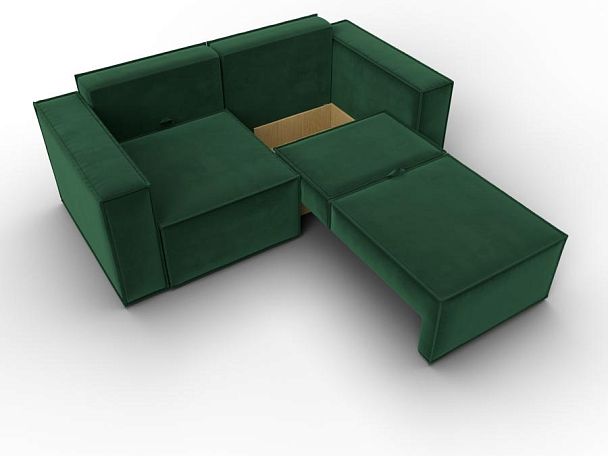Диван прямой Куба мини Велюр зеленый - Вид 7