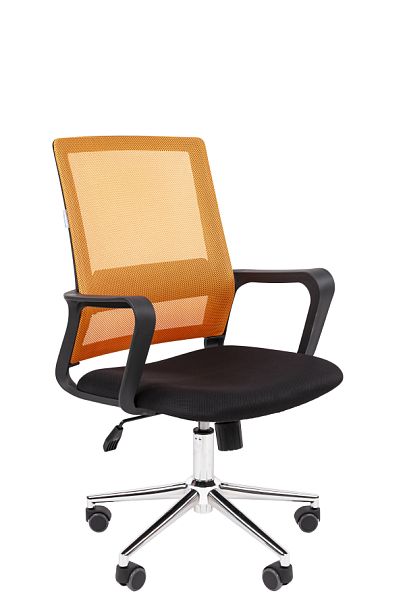 Офисное кресло Chairman 606 Россия TW оранжевый хром - Вид 1