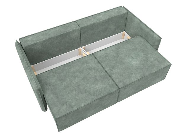 Диван прямой Либерти Велюр зеленый - Вид 8