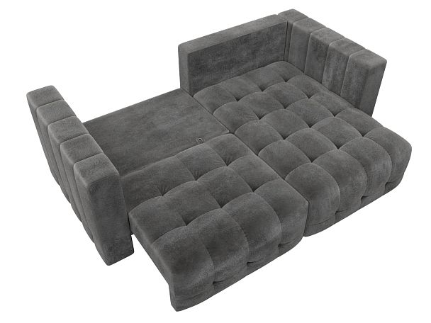 Диван угловой Лига-052 НПБ угол универсальный Велюр серый - Вид 8