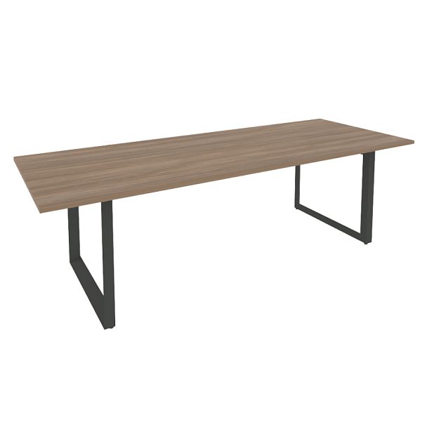 Onix Direct Стол переговорный на О-образном м/к O.MO-PRG-25 Дуб аризона/Антрацит металл 2580*980*750 - Вид 1
