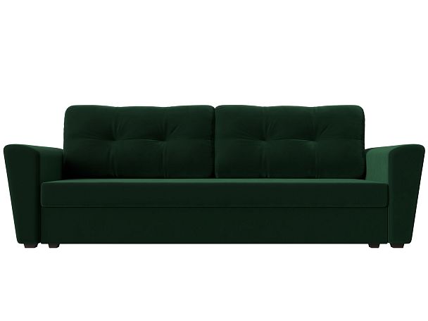 Диван прямой Амстердам Лайт (полностью велюр зеленый) - Вид 2