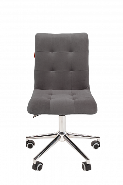 Кресло CHAIRMAN 030, крестовина хром, ткань велюр, серый - Вид 3