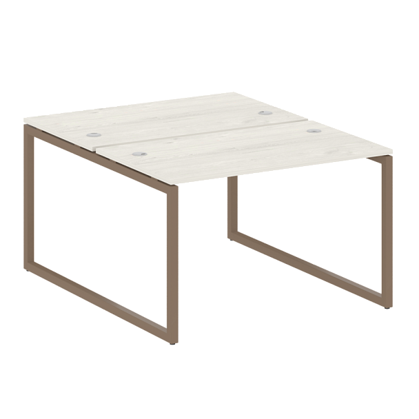 Metal System Quattro Р. ст. на О-образном м/к 40БО.РАС-СП-2.2 Дуб наварра/Мокко металл 1200*1475*750 - Вид 1