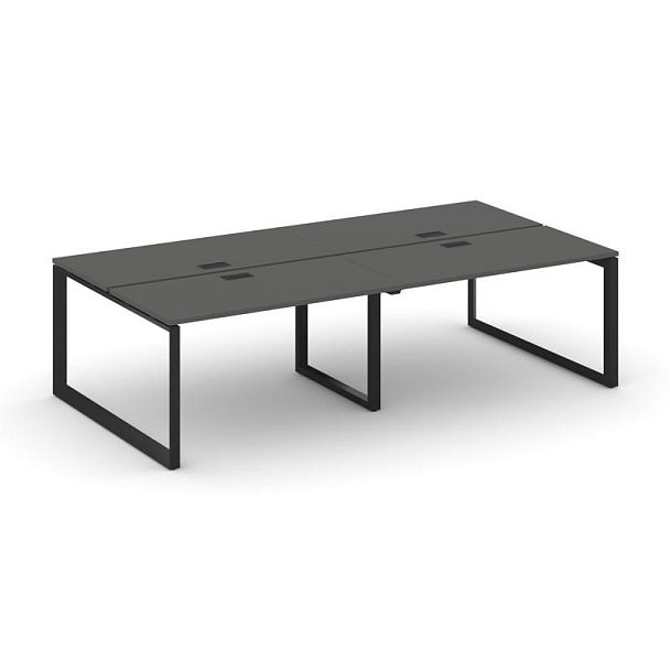 Style Project Next Рабочая станция двухсторонняя SN-59O.DRS-041 Антрацит/Металл Черный/Черный Заглушка 1960*1432*750 - Вид 1