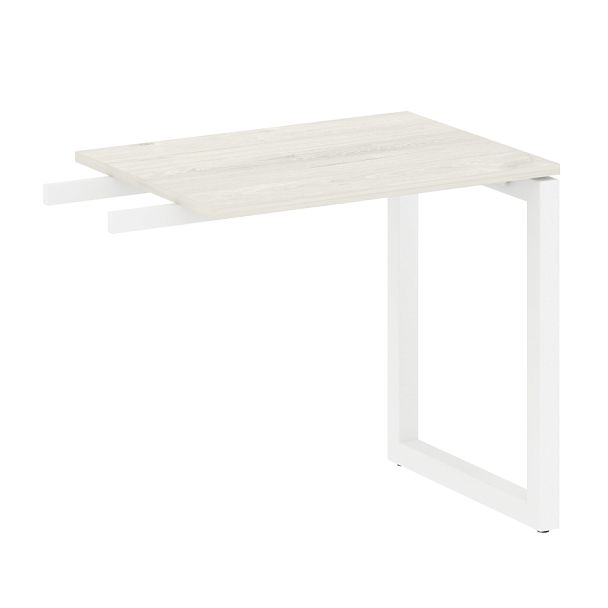 Metal System Quattro Приставной элемент на О-образном м/к 50БО.ПР-2 Дуб наварра/Белый металл 800*600*750 - Вид 1