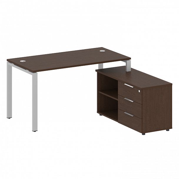 Рабочая станция "Metal System" БП.РС-СТС-2.3 венге/серый - Вид 1