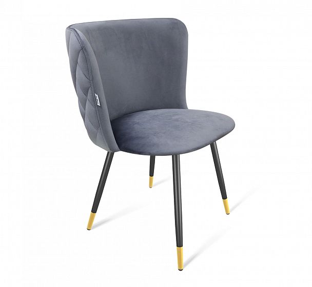 Стул Sheffilton SHT-ST36-3/S95-1 нейтральный серый/черный муар/золото - Вид 1