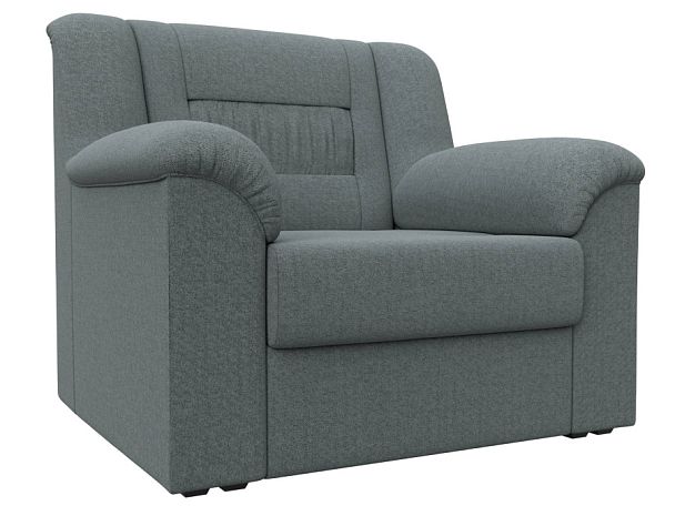 Кресло Карелия Рогожка серый - Вид 1