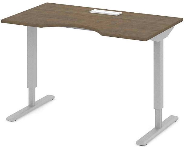 Стол офисный рабочий С-ТРС14 "Трансформер"  ПК-ТРС-СТЭ140Х80КК/ЭР-В1-299 дуб шамони - Вид 1