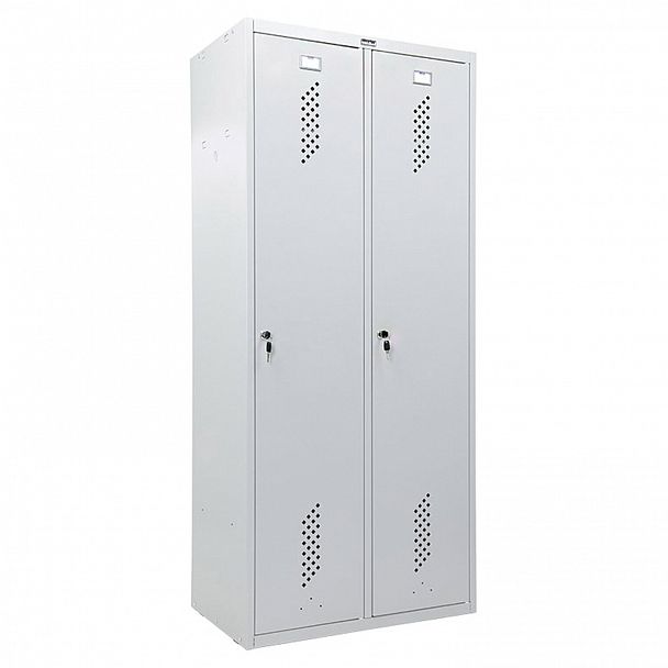 Шкаф металлический для одежды ПРАКТИК "LS-21-80", двухсекционный, 1830х813х500 мм, 35 кг - Вид 3