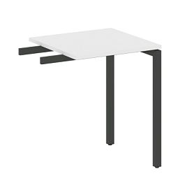 Metal System Quattro Приставной элемент на П-образном м/к 40БП.ПР-1 Белый/Антрацит металл 600*600*750 - Фото предпросмотра