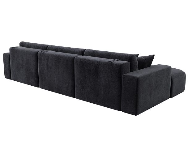 Диван угловой Лига-036 НПБ Классик Лонг левый угол Велюр серый - Вид 6