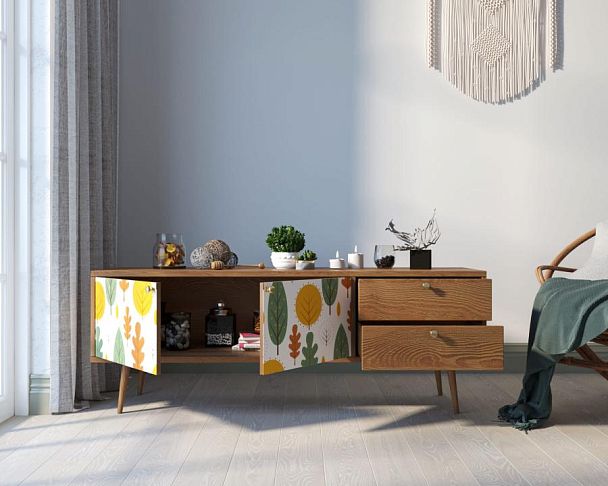 Комод Berber два ящика и две дверки 30 принт арт BB27/Print_30 - Вид 2