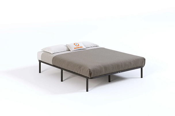 Кровать - подиум металлическая София 1800*2000, цвет черный - Вид 1