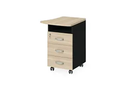 БЕРЛИН / BERLIN Тумба приставная правая 530х600х740 Акация/Черный - Фото предпросмотра