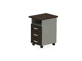 БЕРЛИН / BERLIN Тумба приставная правая 450х580х740 Венге/Серый - Фото предпросмотра