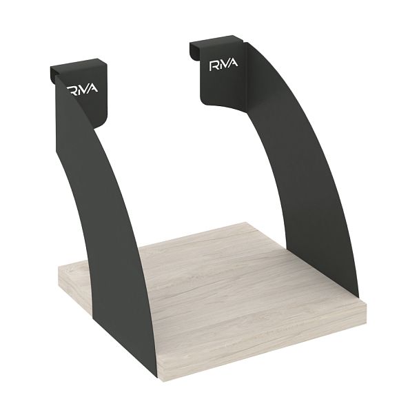 Навесные полки. Кронштейны+ЛДСП полка 200мм MAN-41-2 Денвер светлый/Антрацит металл 200*220*200 - Вид 1