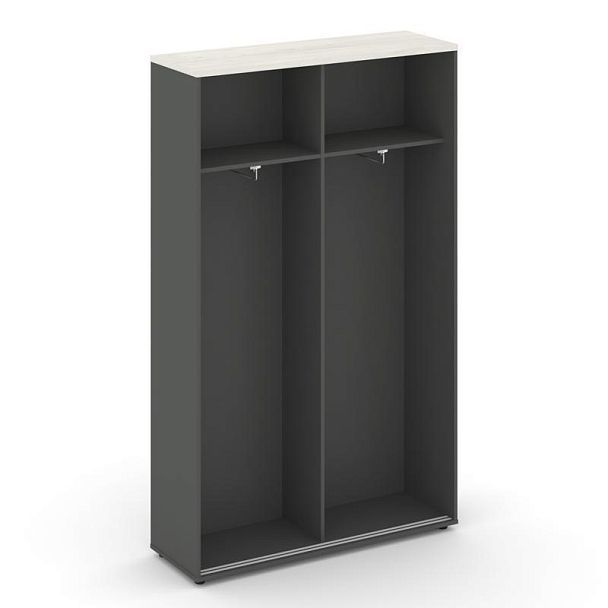 Стайл Проджект Шкаф-купе для одежды SN.SHK-003 Антрацит/Дуб Наварра/Черный Ручки 1200*400*1982 - Вид 2