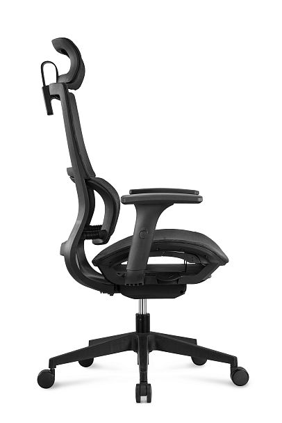 Кресло офисное / Metod / черный пластик / черная сетка / черная сетка - Вид 3