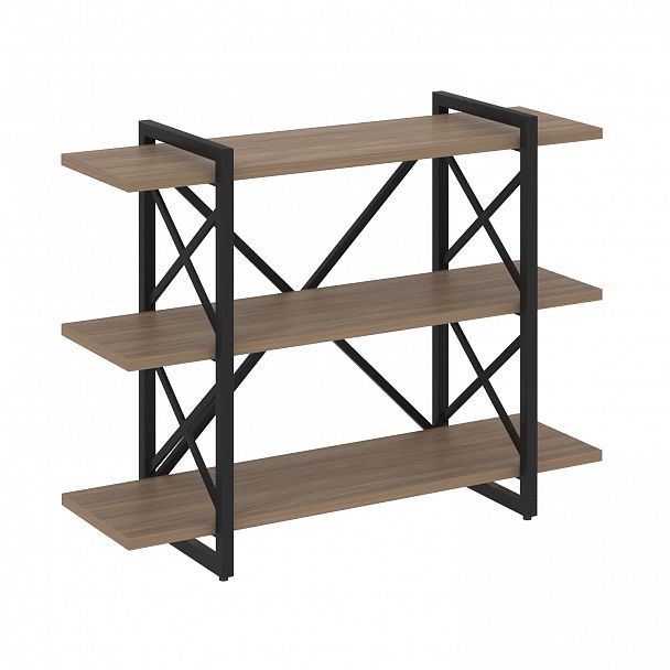 Стеллаж на опорах "Loft" VR.L-MST.O-3.8V дуб аризона/черный - Вид 1