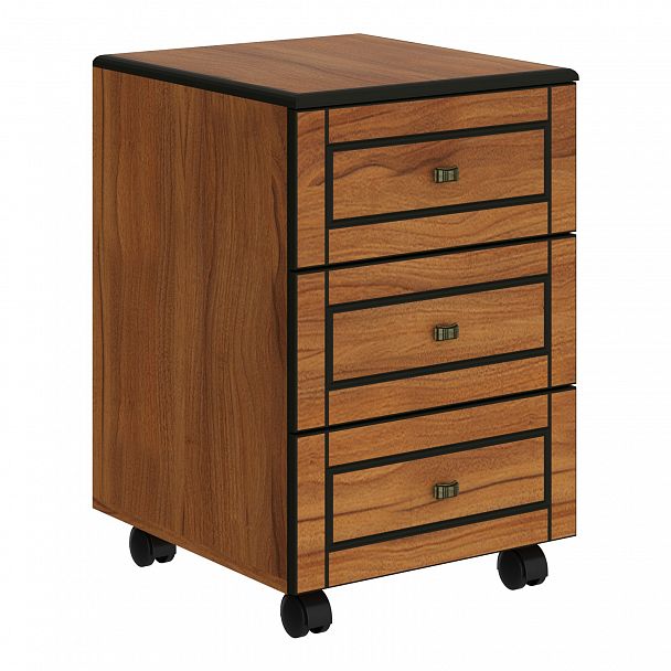 Тумба мобильная "Larex" LMC-3D орех тироли - Вид 1