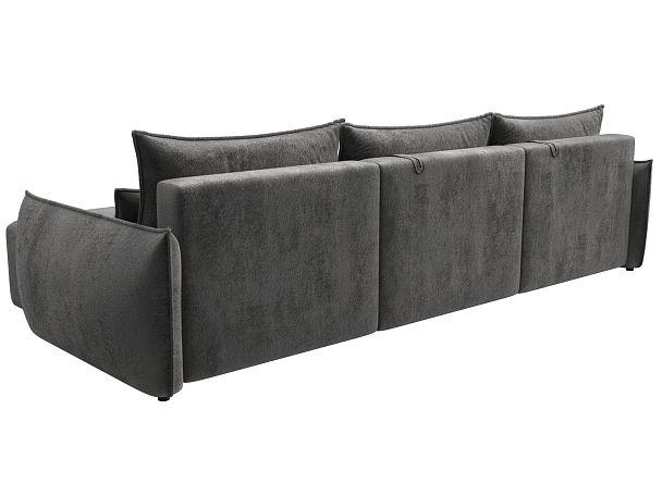 Диван угловой Лига-051 НПБ Лонг угол универсальный Велюр серый - Вид 5