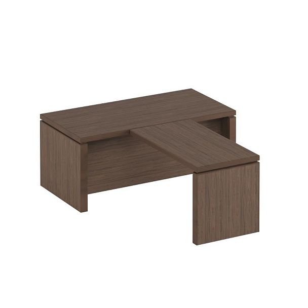 Стол руководителя с брифинг-приставкой Mark-II МК-2 111+107 ОТ орех тоскана - Вид 1