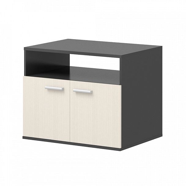 Тумба под оргтехнику "Тандем"  ПК-ТН-ШО66Х80/35-В1-909 дуб альпийский+антрацит - Вид 1