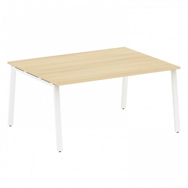 Стол для переговоров "Metal System" БА.ПРГ-1.4 акация/белый - Вид 1