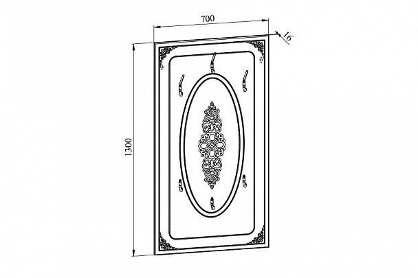 Вешалка настенная Ассоль АС-22 - Вид 4