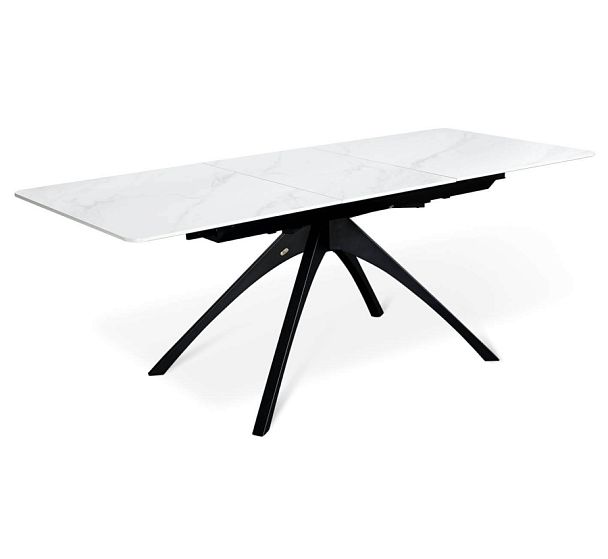 Стол раскладной Sheffilton SHT-T76 белый мрамор/черный - Вид 1