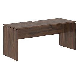Стол прямой EDST 1767 Дуб Денвер тёмный/Белый 1760х670х750 EDIS - Фото предпросмотра