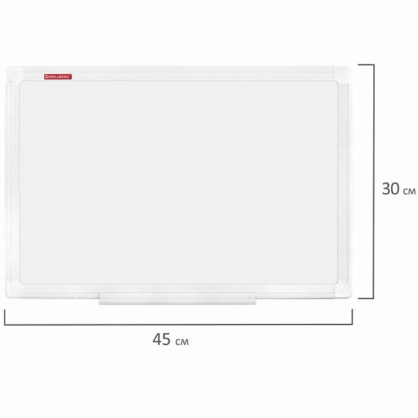 Доска магнитно-маркерная 30х45 см, ПВХ-рамка, BRAUBERG "Standard", 238313 - Вид 9